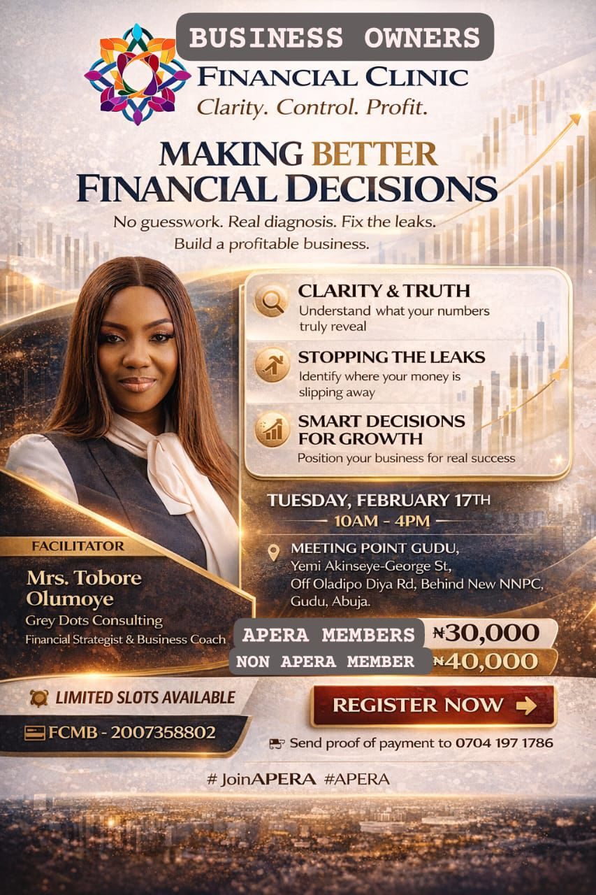 APERA Financial Clinic poster