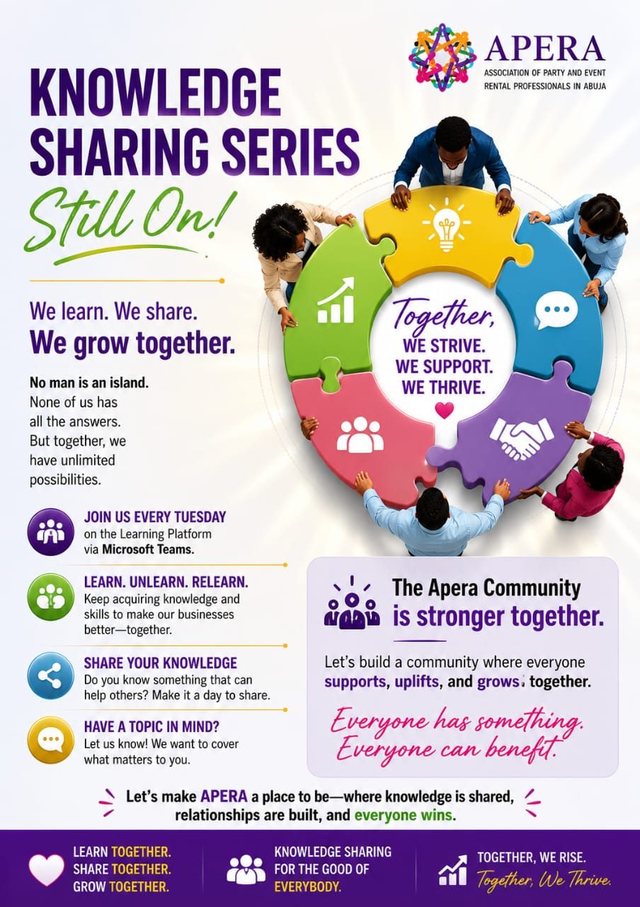 APERA Knowledge Sharing Series poster