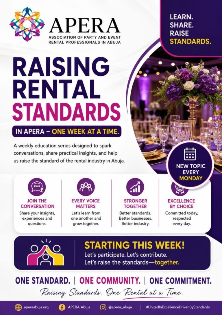 Raising Rental Standards in APERA poster